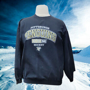 Pittsburgh Penguins CCM black hockey sweatshirt size large